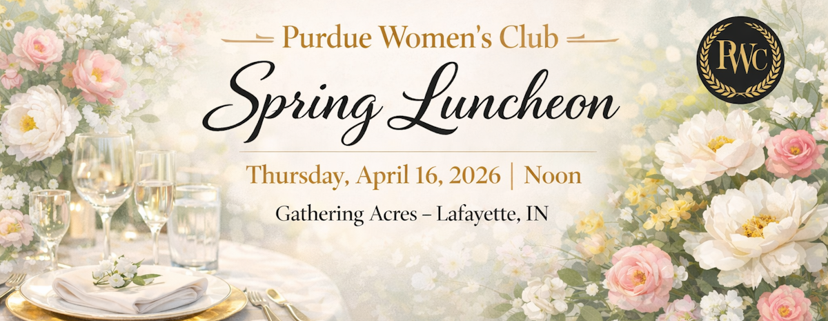 Spring Luncheon floral banner